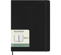 Moleskine Weekly Planner 2026-2027 18-Month Planner Hard Cover Extra Large Black