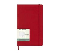 Moleskine Weekly Planner 2026 2027-18-Month Planner with Space for Notes, Hard Cover and Elastic Closure, Scarlet Red Color, Pocket Size 9 x 14 cm