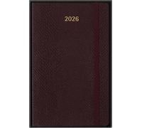 Moleskine Weekly Planner 2026 Precious and Ethical, 12-Month Weekly Planner With Space For Notes, Vegan Soft Cover Python Effect, Bordeaux Color, Size 13x21 cm