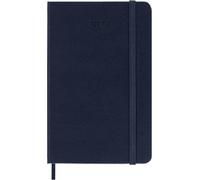 Moleskine Weekly Planner 2027, Hard Cover 12 Month Diary with Space for Notes and Elastic Closure, Pocket Size 9x14 Cm, Sapphire Blue