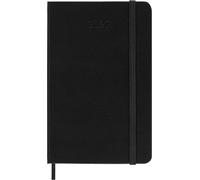Moleskine Weekly Planner 2027, Hard Cover 12 Month Vertical Diary with Space for Notes and Elastic Closure, Pocket Size 9x14 Cm, Black