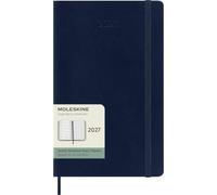 Moleskine Classic 12 Month 2027 Weekly Planner, Soft Cover, Large (5" x 8.25"), Sapphire Blue, 144 pages