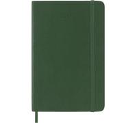 Moleskine Weekly Planner 2027, Soft Cover 12 Month Vertical Diary with Space for Notes and Elastic Closure, Pocket Size 9x14 Cm, Myrtle Green