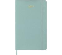 Moleskine Weekly Planner 2027, Vegan Soft Cover Precious and Ethical 12 Month Diary with Space for Notes, and Gift Box, Large 13x21 Cm, Sage Green
