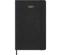 Moleskine Weekly Planner 2027, Vegan Soft Cover Precious and Ethical 12 Month Diary with Python Print, Space for Notes, and Gift Box, Large 13x21 Cm, Black