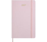 Moleskine Weekly Planner 2027, Vegan Soft Cover Precious and Ethical 12 Month Diary with Space for Notes, and Gift Box, Large 13x21 Cm, Cherry Blossom Pink