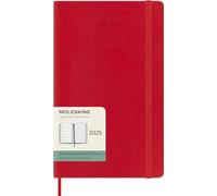 Moleskine Weekly Planner 2025 – 12-Month, Soft Cover, Elastic Closure, Scarlet Red (13x21 cm)