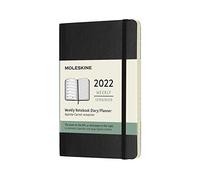 Moleskine 2022 12-Month Weekly Pocket Softcover Notebook: Bla... - 8056420855821