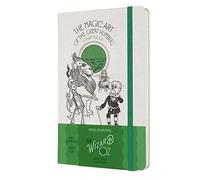 Moleskine - Wizard of Oz Limited Edition Notebook, Magic Art Themed Notebook, Ruled Layout, Fabric Hard Cover, Size Large 13 x 21 cm, Colour Green, 240 Pages