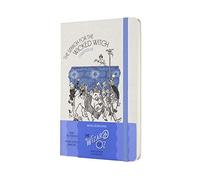 Moleskine - Wizard of Oz Limited Edition Notebook, Wicked Witch Themed Notebook, Plain Layout, Fabric Hard Cover, Size Large 13 x 21 cm, Colour Blue, 240 Pages