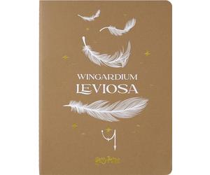 Moleskine Wizarding World Harry Potter Spells Collection Wingardium Leviosa Cahier Journal, Ruled Cahier Journal with Hardcover and Visible Stitching, Extra Large Size 19 x 25 cm