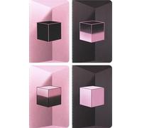 Moleskine x BLACKPINK Set of 4 Cahier Journal Album Square Two, Notebooks with Blank Pages, Flexible Cardboard Covers and 16 Detachable Sheets, Pocket Size 9 x 14 cm