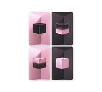 Moleskine x BLACKPINK Set of 4 Cahier Journal Album Square Two, Notebooks with Blank Pages, Flexible Cardboard Covers and 16 Detachable Sheets, Pocket Size 9 x 14 cm