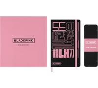 Moleskine x BLACKPINK Sketchbook & Watercolor Pencil Set - Drawing Album with Blank Pages in Large Size 13 x 21 cm and Set of 5 Cedar Wood Watercolor Pencils