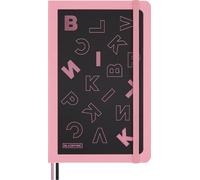 Moleskine x BLACKPINK Weekly Planner 2026 2027-18-Month Horizontal Planner with Hard Cover and Elastic Closure, Large Size 13 x 21 cm