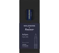 Moleskine x Kaweco Ballpen Refillable Pen in ABS plastic for Writers, Note-takers, Refill 1.0 mm with Blue Ink Included, Color Blue