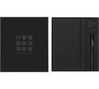 Moleskine x Kaweco - Classic Hard Cover Notebook and Rollerball Refillable Pen in ABS Plastic for Writers, Note-Takers, Refill 0.7mm with Black Ink Included, Colour Black