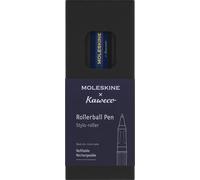Moleskine Rollerball Pen Moleskine x Kaweco – Refillable ABS, 0.7 mm, Black Ink Included – Blue