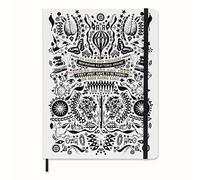 Moleskine x Lorenzo Petrantoni A book yet to be written, Limited Edition Hard Cover and Elastic Closure Ruled Notebook, Size Extra Large 19x26 cm