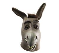 molezu Donkey Mask Latex Christmas Mask Funny Cosplay Donkey Head Mask Party Mask Animal Acting Props Stage Performance Mask