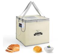 Molgayol Bread Dough Proofer with Heater, Electric Bread Proofer Kit Pizza Dough Proofing Box Temperature Control Proofing Accessories for Making Bread, Yogurt, Natto, Handmade Soap