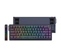 MOLGRIA x SKYLOONG 60% Aluminum Gaming Keyboard, GK68 HE USB Wired Magnetic-Switch RGB Backlit Mechanical Keyboards with South-Facing Print Contour Line Keycap and Knob Multi-Layer Gasket(Black)