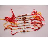 Moli Dhagha Moli Thread in Set Gift Set Red Moli Dhagha Pack of 7
