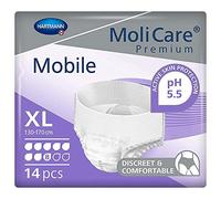 Molicare Mobile Super Incontinence Pull Up Pants Extra Large - Case of 4 Packs of 14