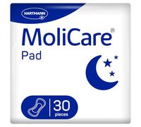 MoliCare Pad Night - Incontinence Pads for Mild to Moderate Bladder Weakness for Men & Women | Anatomically Shaped, Absorbent, Breathable & Discreet | 30 Pads