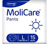 MoliCare® Pants Day - Incontinence Pants for Moderate Bladder Weakness During The Day for Men and Women | Reliable & Discreet | Size L 39-59 inches (100-150cm), 15 Items