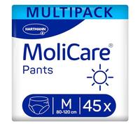MoliCare Pants Day Unisex Incontinence Pants, M | 3x15 pairs, discreet underwear fit, for moderate incontinence, fast & reliable absorption, odour control, skin-friendly
