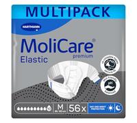 MoliCare Premium Elastic 10 Drops Unisex Adult Nappies, Size M