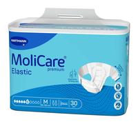 MoliCare Premium Elastic Unisex Disposable Slip: Discreet Use for Woman and Men with Incontinence; 6 Drops, Size M, Pack of 30