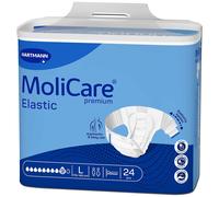 MoliCare Premium Elastic Unisex Disposable Slip: Discreet Use for Woman and Men with Incontinence; 9 Drops, Size L, Pack of 24