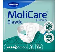 MoliCare Premium Elastic Adult Nappies - 5 Drops | High-Absorbency Disposable Diapers for Men and Women with Nappies Incontinence | Size S | Pack of 30