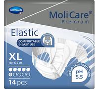 MoliCare Premium Elastic Adult Nappies - 6 Drops | High-Absorbency Disposable Diapers for Men and Women with Severe Incontinence| Size XL | 4 Packs of 14 (56 Pieces)