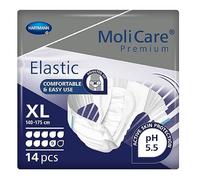 MoliCare Premium Elastic Adult Nappies - 9 Drops | Reliable High-Absorbency Disposable Diapers for Men and Women with Very Severe Incontinence| Size XL | Pack of 14