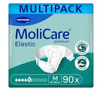 MoliCare Premium Elastic Unisex Disposable Slip: Discreet Use for Woman and Men with Incontinence; 5 Drops, Size L, Pack of 30