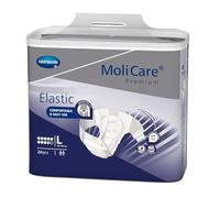 MoliCare Premium Elastic Unisex Disposable Slip: Discreet Use for Woman and Men with Incontinence; 9 Drops, Size L, Pack of 24