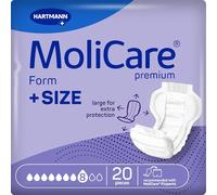 MoliCare Premium Form Plus Size, 8 Drops, Large Incontinence Pads, Pack of 20