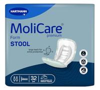 MoliCare® Premium Form Stool- Unisex Large Incontinence Pads for Faecal Incontinence | Discreet & Comfortable fit, Reliable & Absorbent | Pack of 32