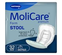 MoliCare® Premium Form Stool- Unisex Large Incontinence Pads for Faecal Incontinence | Discreet & Comfortable fit, Reliable & Absorbent | Pack of 32