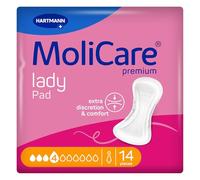 MoliCare Premium Lady Pad 4 Drops, Incontinence Pads for Women, 14 Pack