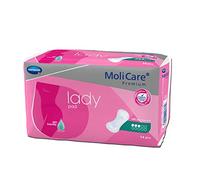 MoliCare Premium Lady Pad Incontinence Pads for Women for Bladder Weakness, Aloe Vera, 3 Drops, 6 x 14 Pieces - Value Pack