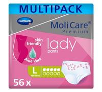 MoliCare Lady Incontinence Pants 7 Drops) - 8 Pack of 7 - Large Multi pack