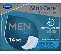 MoliCare Premium Men PAD, Inkontinenz-Einlage für Männer bei Blasenschwäche, v-förmige Passform, 4 Tropfen, 1x14 Stück