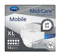 MoliCare Premium Mobile 10 Drops | Disposable Incontinence Pants: for Women and Men with Incontinence | Size XL | 51-67 inches | Pack of 14