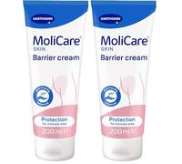 MoliCare Skin Barrier Cream, Nutriskin Protection Complex, ideal for intimate area and skin stressed by incontinence, suitable for babies and recommended by paediatricians, 200ml (Pack of 2)