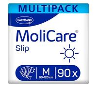 MoliCare Slip Day Unisex Disposable Adult Nappies, Size M | 3 x 30 pairs, care home bulk pack, high absorbency, fast absorption, odour control, skin-friendly