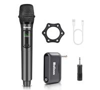 Molicoo Wireless Microphone,Professional Handheld Cordless Dynamic Mic System with Rechargeable Receiver,160 Ft,Karaoke Microphone Set for Singing,Karaoke,Wedding,DJ,Party,Speech,Church,PA,M50